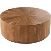 Jline Salontafel rond acaciahout/MDF natuurlijk