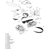 Arai Qv-p Shade Helm Achterste Ventilatieopening