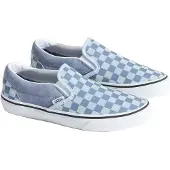 Vans Instappers Classic Slip-On CHECKERBOARD LIGHT BLUE dames 38