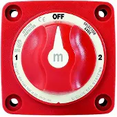 Blue Sea Systems M Series 3 Positions Battery Switch Rood