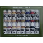 Acrylicos Vallejo Vallejo Acrylic Model Color Set Face/Skin Colors(16)