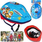 Sarcia.eu Paw Patrol Blauwe kinderfietshelm, jongens, verstelbaar 52-56 cm