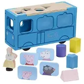 Bandai Peppa Pig Wooden Bus Veelkleurig 18-24 Months Kinderen