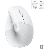 Logitech Lift voor Mac Verticale Ergonomische Muis Wit