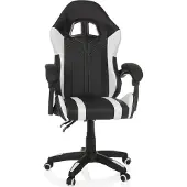 MyBuero Gamingstoel / bureaustoel GAMEBREAKER W02 kunstleer zwart/wit