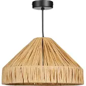 Mica Decorations Elisa Hanglamp - H18 x Ø30 cm - Raffia - Lichtbruin
