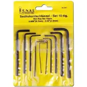 Donau Elektronik Inbus Haakse schroevendraaierset 0.028 inch, 0.035 inch, 0.05 inch, 1/16 inch, 5/64 inch, 3/32 inch, 7