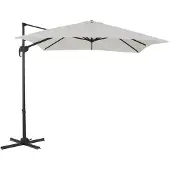 Acaza Tiltable Floating Parasol 250x250 cm - Starker schwimmender Sonnenschirm - Ecru