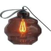 Masterlight Tafellamp Porto Carry Met Ball Red Glas