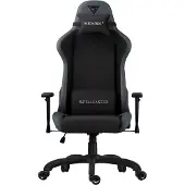 Sense7 Spellcaster FUKU PU - Gamingstoel - Belastbaar tot 150 kg - Stof & Eco-leer - Bureaustoel - Ergonomische Stoel - Max. 185 cm - Zwart en grijs