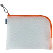 Herma opbergtas met rits mesh A5 oranje