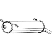 Bosal Geluiddemper achter 135-657