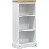 vidaXL Boekenkast 46 x 29 x 100 cm Massief grenenhout Wit
