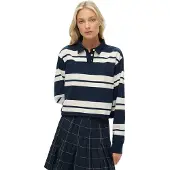 Superdry Oversized shirt 'Athletic Essentials' marine / natuurwit
