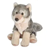 Wild republic Zachte knuffel Cuddle kins Mini Wolf