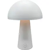 Coen Bakker LED Tafellamp rond wit 15x15x21cm wit Kunststof Tafellamp