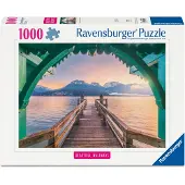 Ravensburger – Legpuzzel – Footbridge at Lac d'Annecy - 1000 Stukjes – 70 x 50 cm