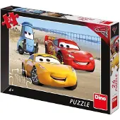 Dino Bikes Dino puzzel - disney pixar cars op het strand - 24 stukjes