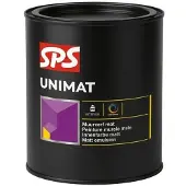 SPS Unimat | Matte Muurverf en Plafondverf 1 LTR - Wit