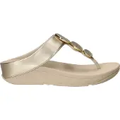 FitFlop Halo bead-circle metallic toe-post sandals
