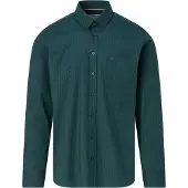 Campbell Casual overhemd Donkergroen
