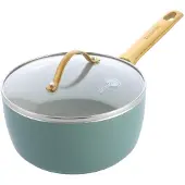 Greenpan Steelpan Padova Smokey Blue Met Keramische Antikleeflaag 18 cm