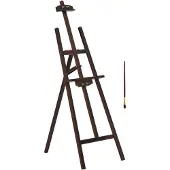 HOMCOM -schildersezel-hout-51,5x71,5x134,5cm-koffiekleur