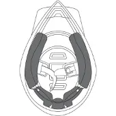 AGV Ax-8 Evo Wangkussentjes