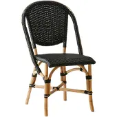 Sika-Design Sofie Caféstoel Zwart - Stoelen Rotan Black - 9166BLBL