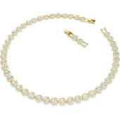 Swarovski Ketting 'Una' goud / transparant