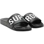 Superdry Strand-/badschoen zwart / wit