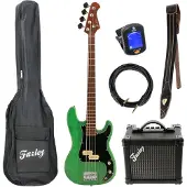 Fazley Outlaw Series Peacemaker Plus Green basgitaar starterset