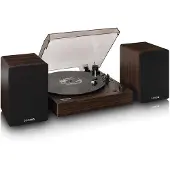 Lenco LS-200WD - Platenspeler met Bluetooth - Twee externe luidsprekers en ingebouwde stereo versterker - Hout