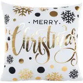 Gek op kussens! Sierkussen balls & snowflakes | 45 x 45 cm | katoen/polyester