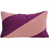 NOVÉE Sierkussen velvet swirl oudroze / aubergine | 30 x 50 cm | polyester