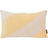 NOVÉE Sierkussen velvet swirl /crème | 30 x 50 cm | fluweel/polyester