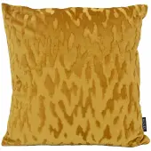 NOVÉE Sierkussen velvet stain oker/goud | 45 x 45 cm | velvet / polyester