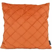 NOVÉE Sierkussen velvet cross terracotta | 45 x 45 cm | velvet/polyester