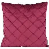 NOVÉE Sierkussen velvet cross wijn | 45 x 45 cm | polyester