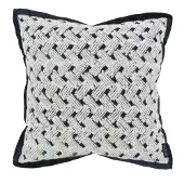 NOVÉE Sierkussen nordic braid | 45 x 45 cm | velvet/polyester