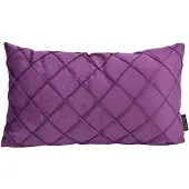 NOVÉE Sierkussen velvet cross paars | 30 x 50 cm | velvet/polyester