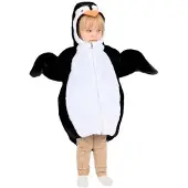 Den Goda Fen Penguin Costume Wit 24 Months-4 Years Kinderen