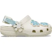 Crocs Classic Denim Flower Adjustable Backstrap Klompen
