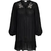 ONLY Cartola Midi-jurk Dames Zwart 44