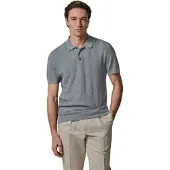 Profuomo Heren Polo's & T-shirts Herringbone - Lichtgrijs - Maat L