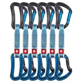 Ocun - Raven QD Zoom 6-Pack - Klimset 12 cm, blauw