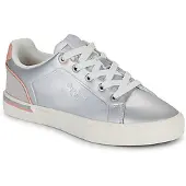 Pepe Jeans Dames Trainers Kenton Galactic zilver (37), Plat, Veters, Casual, kinderkleding PGS300004