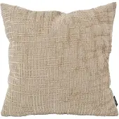 NOVÉE Sierkussen chenille stripe beige | 45 x 45 cm | polyester