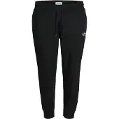 Jack & jones Plus Broek 'JPSTGORDON' zwart / wit