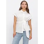 NUKUS Dames Blouses Aneta Top - Wit - Maat M